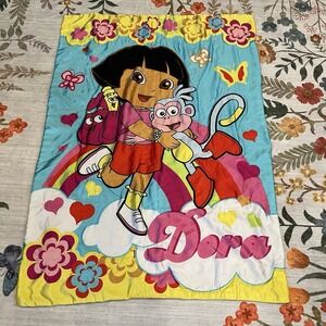 Dora the Explorer Satin & Plush Blanket‎ 54x40
